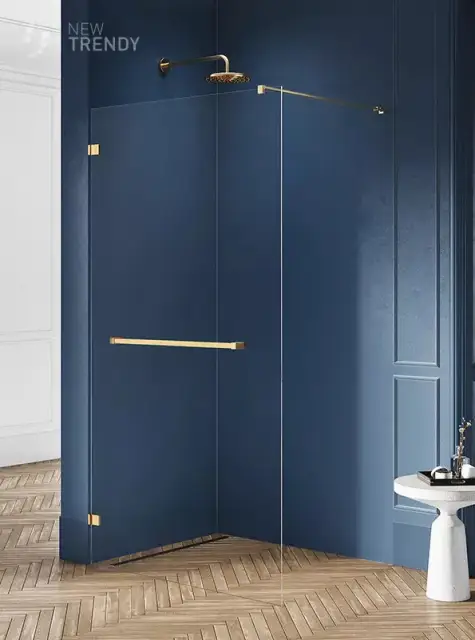 Душевое ограждение NEW TRENDY AVEXA GOLD BRUSHED 110x200 EXK-7028 (брашированное золото)