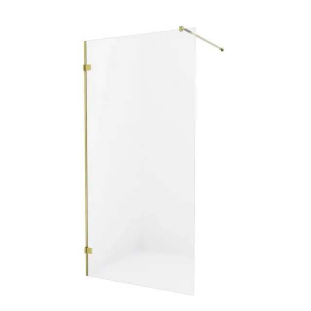 Душевое ограждение NEW TRENDY AVEXA GOLD BRUSHED 140x200 EXK-7019 (брашированное золото)