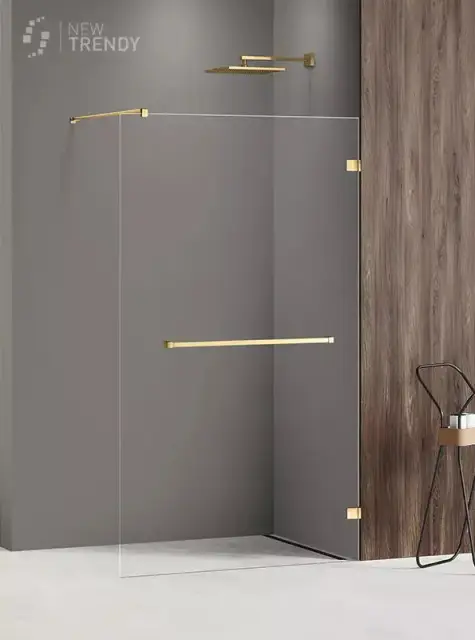 Душевое ограждение NEW TRENDY AVEXA GOLD SHINE 60x200 EXK-7067 (золото)