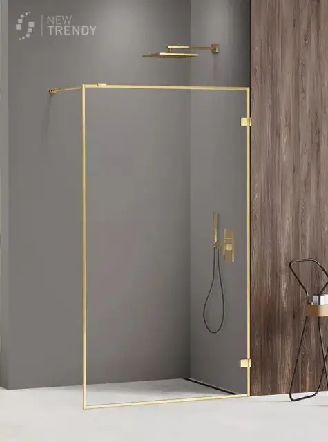 Душевое ограждение NEW TRENDY AVEXA GOLD SHINE 90x200 EXK-2160 (золото)