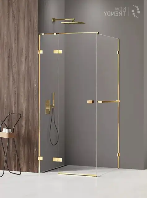 Душевое ограждение NEW TRENDY AVEXA GOLD SHINE L 90x120x200 EXK-3173 (золото)