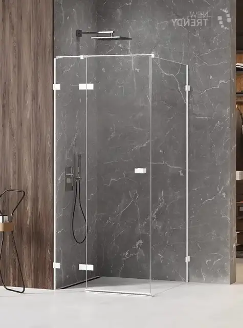Душевое ограждение NEW TRENDY AVEXA WHITE L 110x80x200 EXK-2720 (белый)