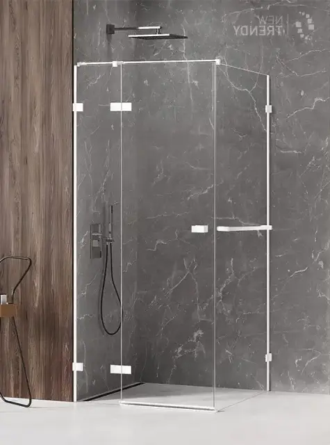 Душевое ограждение NEW TRENDY AVEXA WHITE L 90x80x200 EXK-2768 (белый)