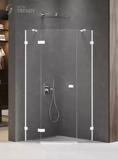 Душевое ограждение NEW TRENDY AVEXA WHITE L 90x90x200 EXK-3864 (белый)