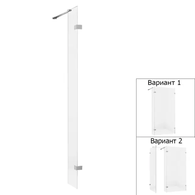 Душевое ограждение NEW TRENDY EVENTA 33x200 EXK-4640 (хром)
