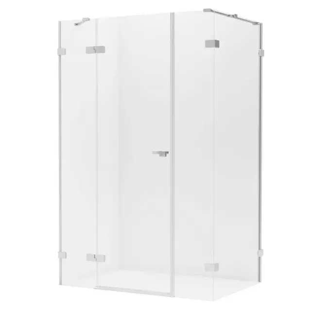 Душевое ограждение NEW TRENDY EVENTA PLUS L 130x80x200 EXK-4555 (хром)