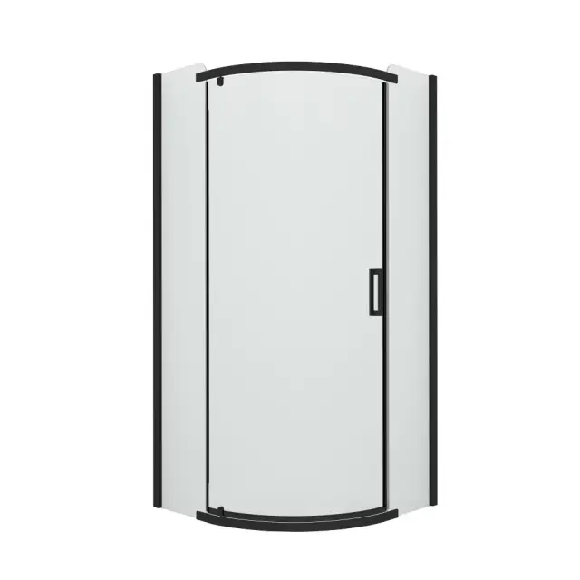 Душевое ограждение NEW TRENDY NEW KOMFORT BLACK 90x90x195 K-0469 (черный)