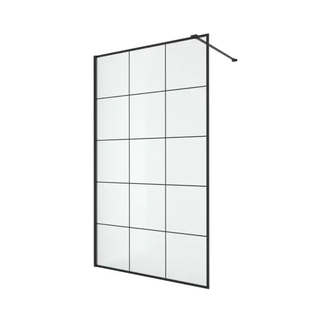 Душевое ограждение NEW TRENDY NEW MODUS BLACK 100x200 EXK-5548 (черный)