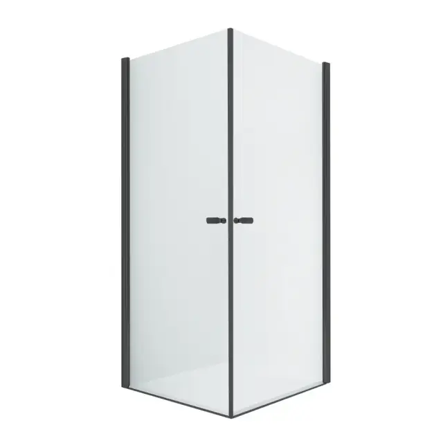 Душевое ограждение NEW TRENDY NEW SOLEO BLACK 2D 80x90x195 D-0230A/D-0231A (черный)