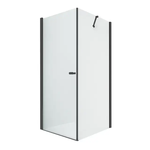 Душевое ограждение NEW TRENDY NEW SOLEO BLACK 80x120x195 D-0230A/D-0149B (черный)