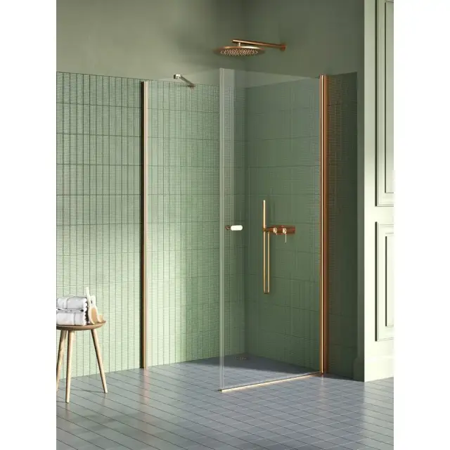 Душевое ограждение NEW TRENDY NEW SOLEO COPPER BRUSHED 100x110x195 K-1981-WP (брашированная медь)