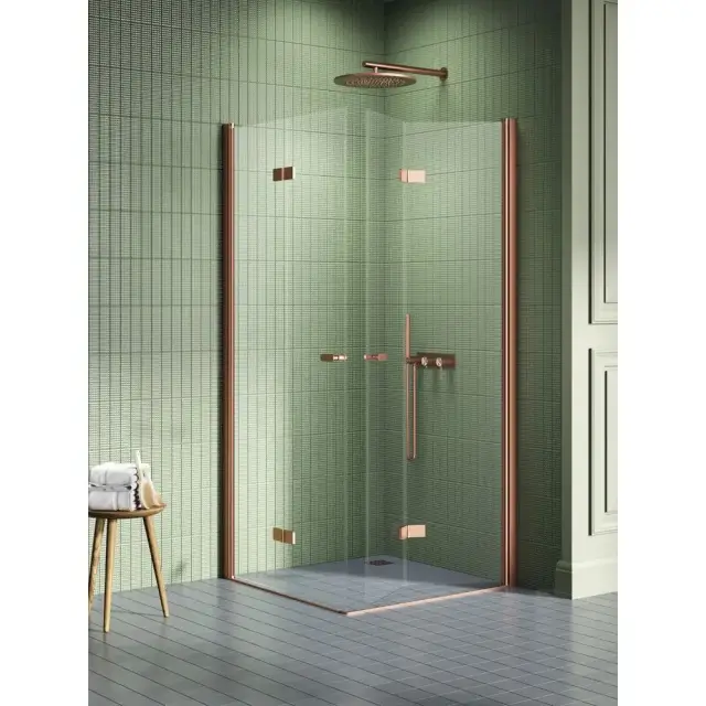 Душевое ограждение NEW TRENDY NEW SOLEO COPPER BRUSHED 90x70x195 K-2083 (брашированная медь)