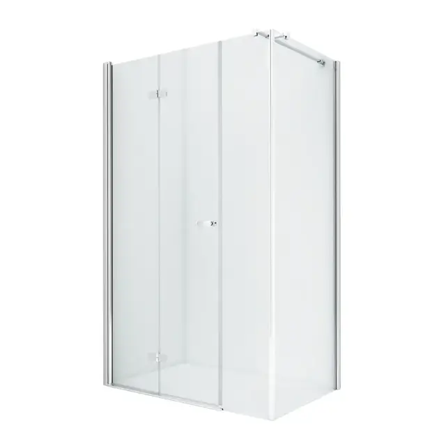 Душевое ограждение NEW TRENDY NEW SOLEO PLUS складные двери L 100x80x195 K-0376 (хром)