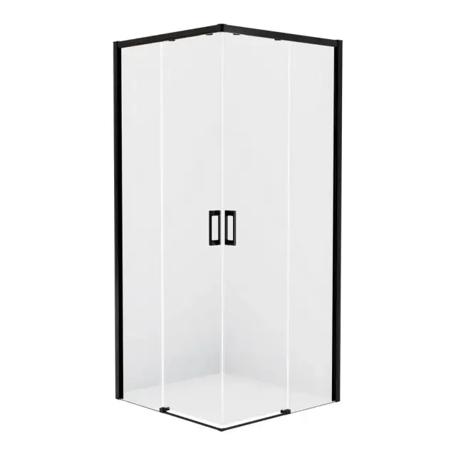 Душевое ограждение NEW TRENDY PRIME BLACK 70x80x200 D-0350A/D-0313A (черный)