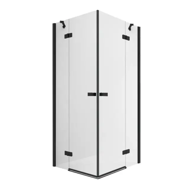Душевое ограждение NEW TRENDY REFLEXA BLACK 110x110x200 EXK-4990 (черный)
