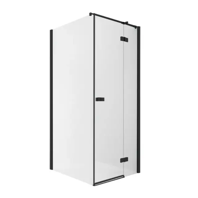 Душевое ограждение NEW TRENDY REFLEXA BLACK R 80x90x200 EXK-4917 (черный)