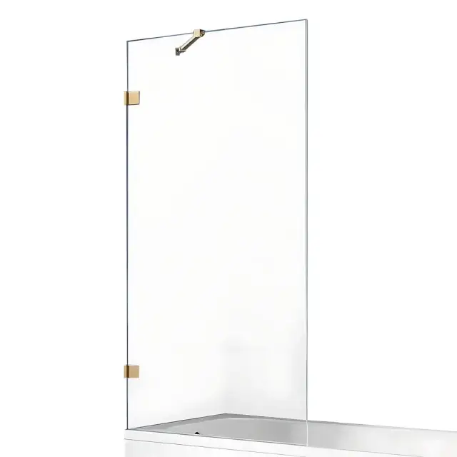 Шторка для ванны NEW TRENDY AVEXA GOLD BRUSHED 60x150 EXK-2005 (брашированное золото)