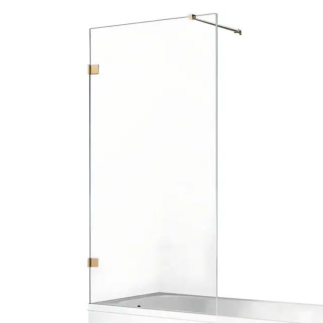 Шторка для ванны NEW TRENDY AVEXA GOLD BRUSHED 50x150 EXK-2004-WP (брашированное золото)