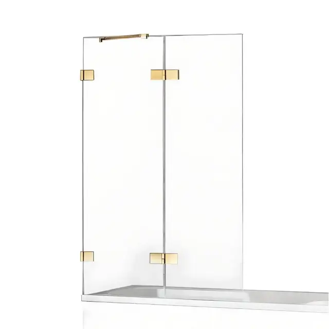 Шторка для ванны NEW TRENDY AVEXA GOLD SHINE 130x150 EXK-2188 L (золото)