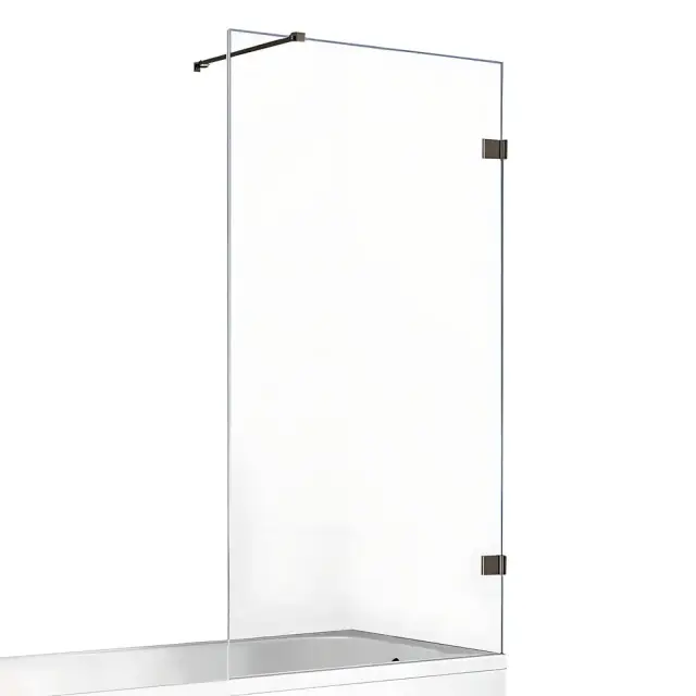 Шторка для ванны NEW TRENDY AVEXA GUNMETAL BRUSHED 70x150 EXK-3517-WP (оружейная сталь)