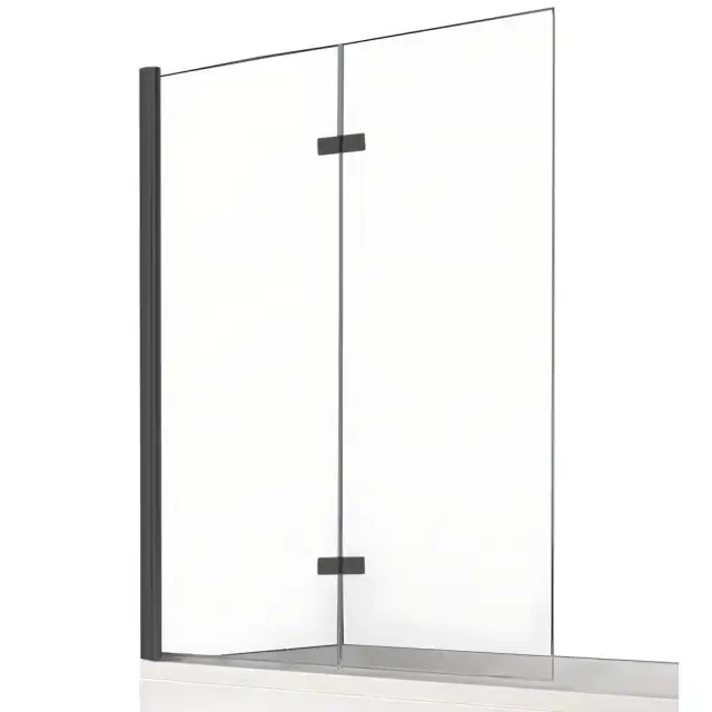 Шторка для ванны NEW TRENDY NEW SOLEO BLACK 120x140 P-0043 L (черный)