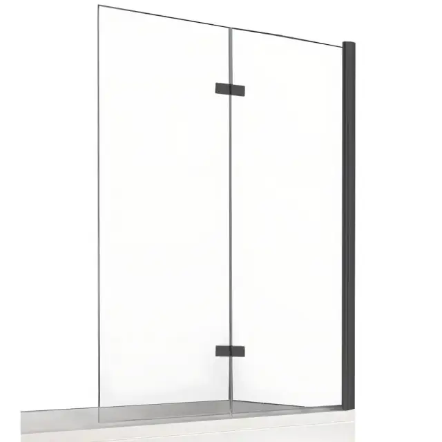 Шторка для ванны NEW TRENDY NEW SOLEO BLACK 120x140 P-0044 R (черный)