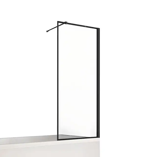 Шторка для ванны NEW TRENDY NEW SOLEO BLACK 50x140 P-0092-WP (черный)