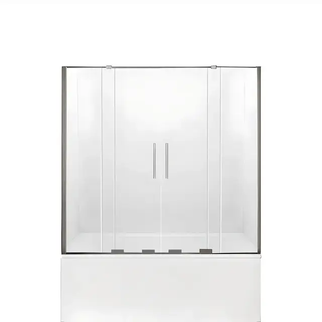 Шторка для ванны NEW TRENDY SMART 150x150 EXK-4105 (хром)