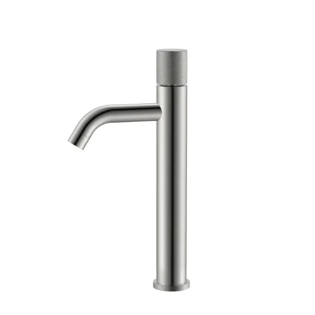 Boheme Stick Spirale Смеситель для раковины высокий, высота излива 20,6 см, цвет: nickel brush 122-NB.4