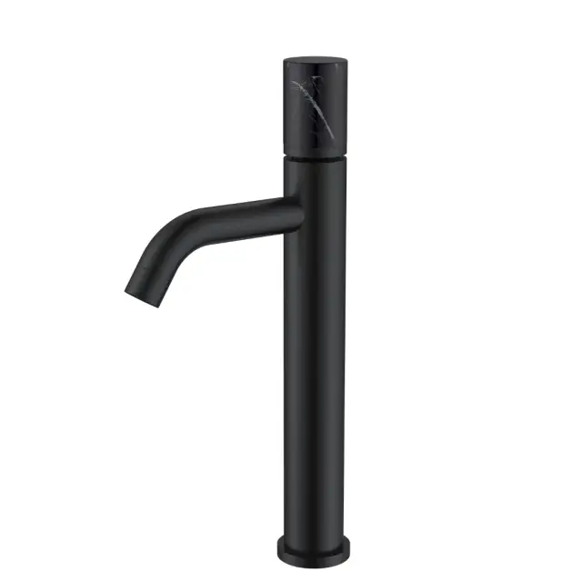 Boheme Stick Смеситель для раковины высокий, без д/к, высота излива 20,6 см, цвет: black 122-B-MR-B