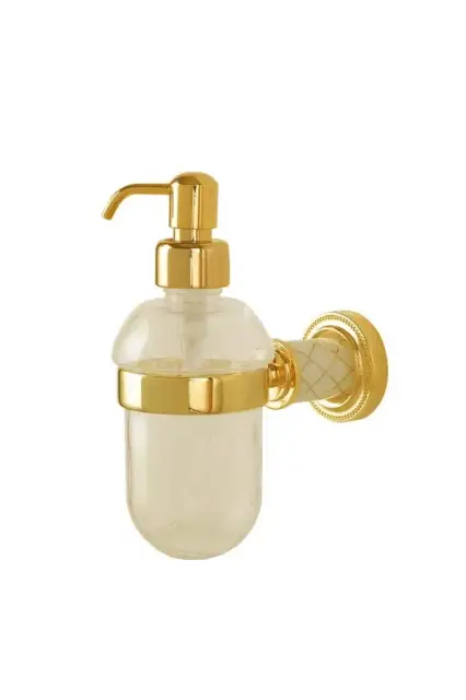 Boheme Murano Дозатор для жидкого мыла, подвесной, стеклянная колба, цвет: gold 10912-W-G