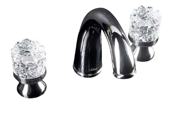 Boheme Crystal Смеситель для раковины на 3 отверстия, длина излива 13,8 см, без дк, цвет: chrome 277-CRST