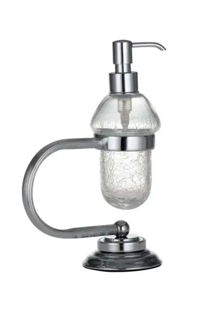 Boheme Murano Дозатор для жидкого мыла, настольный, стеклянная колба, цвет: chrome 10909-CR