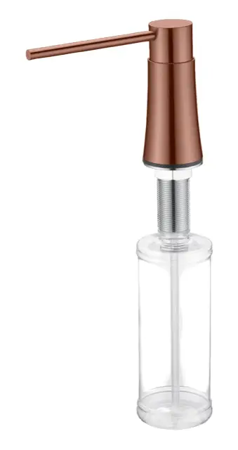 Boheme Дозатор жидкого мыла, встраиваемый, стеклянная колба, цвет: copper brushed 630-CB