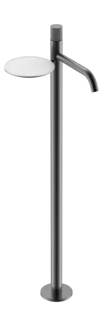 Boheme Stick Linea Смеситель для раковины напольный, полка, излив 25,8 см, цвет: gun metall 120-GM.3