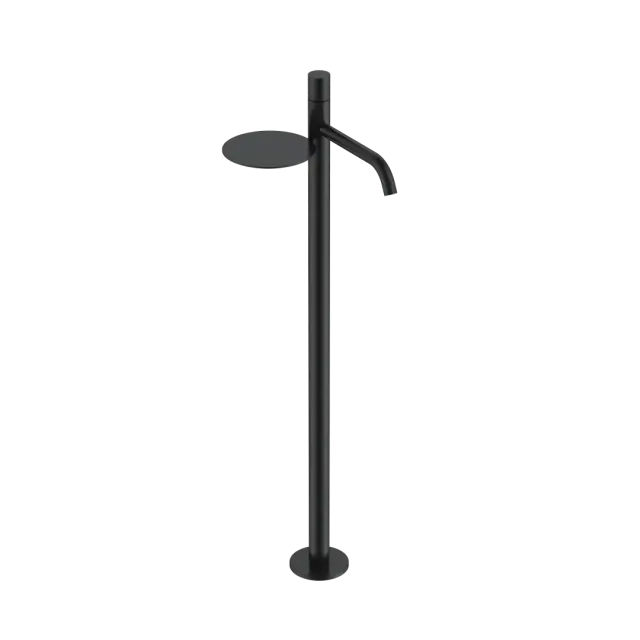 Boheme Stick Diamond Смеситель для раковины напольный, полка, излив 25,8 см, цвет: black 120-BB