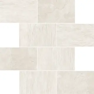 Ardoise Blanc 7.5x15 6mm 30x30 Muretto