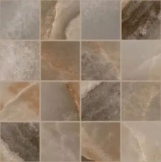Reves De Rex Choco Matte 6mm Mosaico 7.5x7.5 30x30