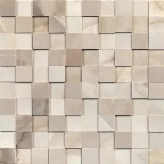 Reves De Rex Noisette Mosaico 3d Mix 3x3 30x30