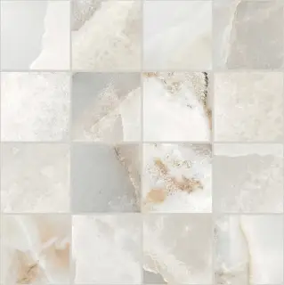 Reves De Rex Noisette Glossy 6mm Mosaico (7.5x7.5) 30x30