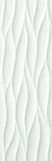 Lumina Curve White Matt 25x75