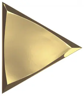 Traingle Channel Gold Glossy 15x17