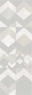 Gala Ivory Geometry Decor 24.2x70