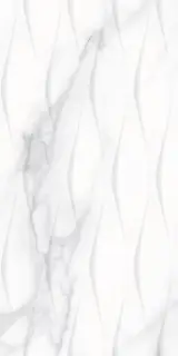 Керамическая плитка Калакатта серебро рельеф / Плитка 31,5*63 Calacatta silver rel 33