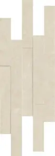 Italon Керамический гранит Genesis Декор White Brick 3D 28x78 натуральный