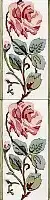 Cenefa Rosas Pb Carmin C/C B