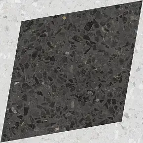 Natural Drops Rhombus Decor Graphite