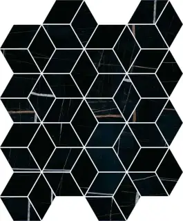 Декор Греппи черный мозаичный |45x37,5