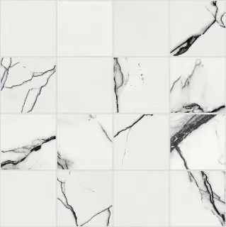 B&W Marble Breach Hglossy 6 Mm Mos 7,5x7,5 30x30