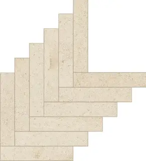 Biotech Herringbone Crema Stone 6 Mm 45x70